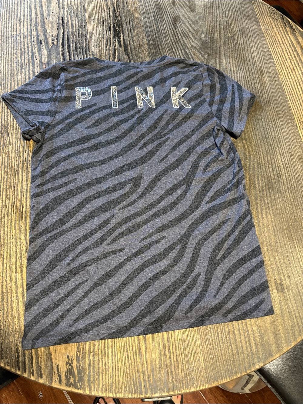 PINK Victoria's Secret Zebra-Print Tee